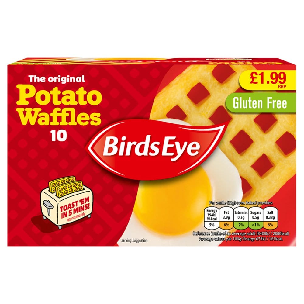 Birds Eye The Original 10 Potato Waffles 567g