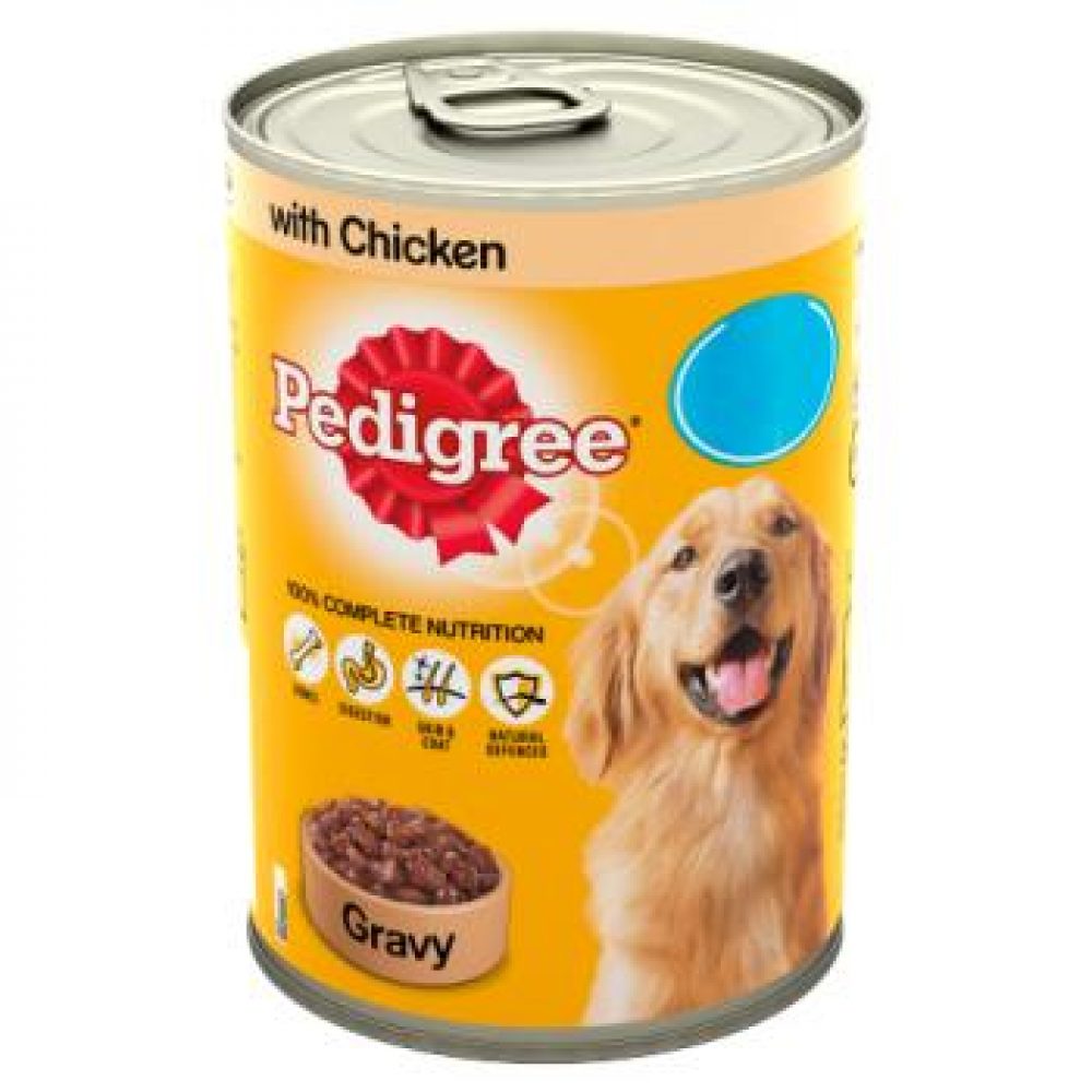 Pedigree Dog Food Tin Chicken in Gravy 400g