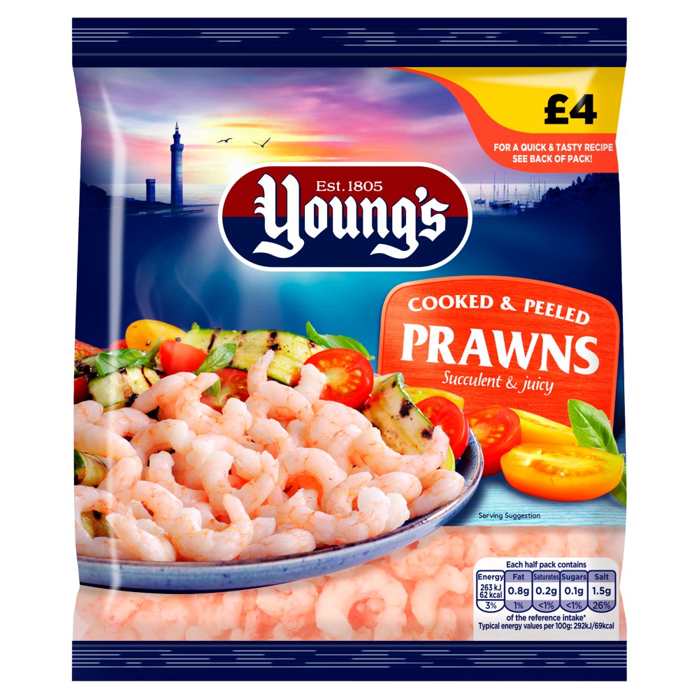 Young’s Cooked & Peeled Prawns 180g
