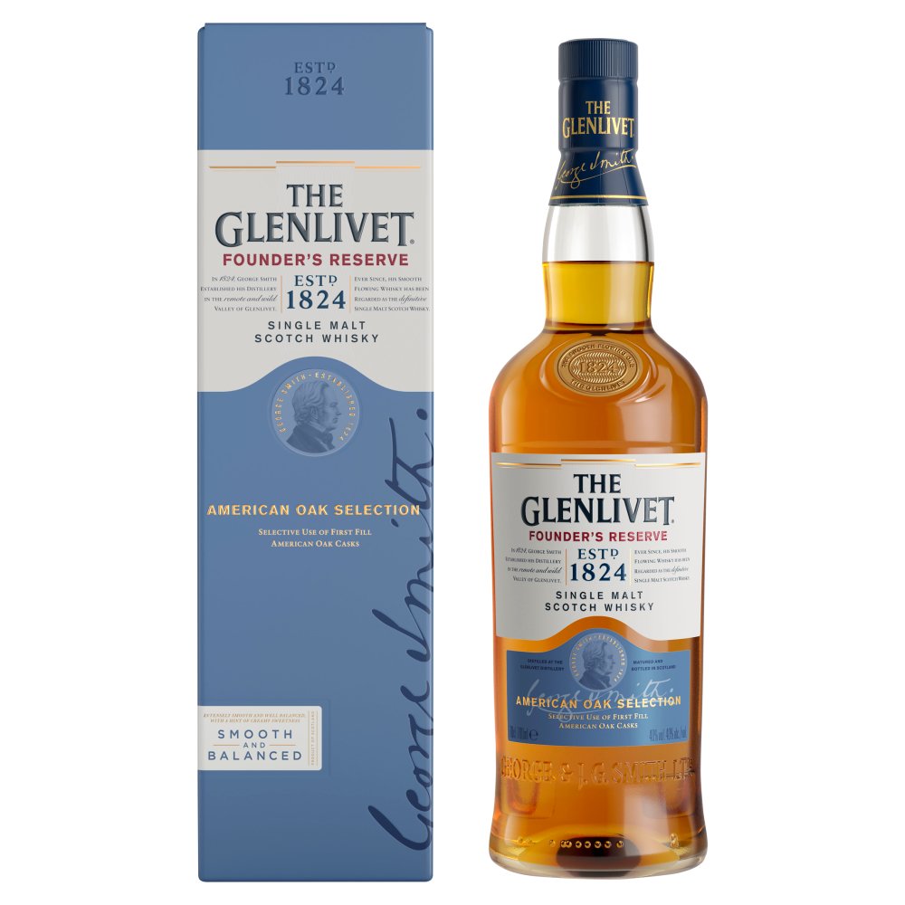 The Glenlivet Founder’s Reserve Single Malt Scotch Whisky 70cl