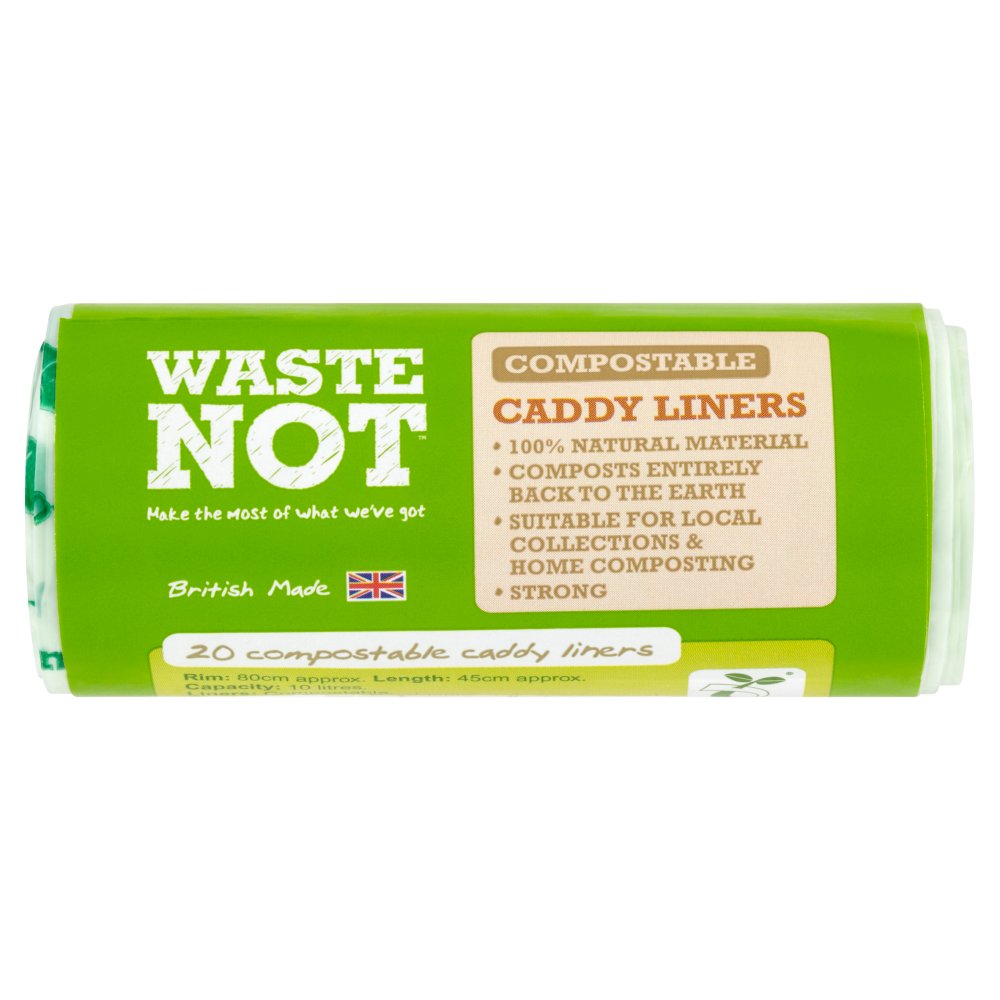 Waste Not 20 Compostable Caddy Liners