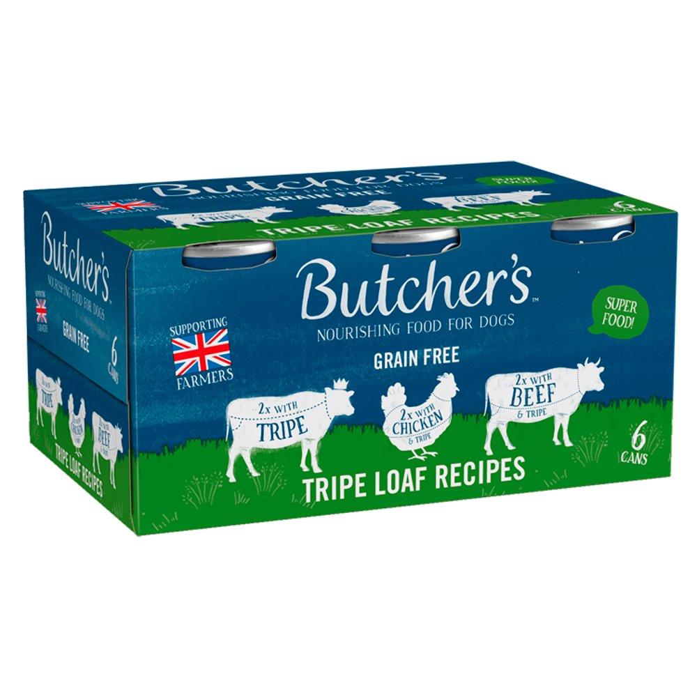Butcher’s Tripe Loaf Recipes Dog Food Tins 6 x 400g