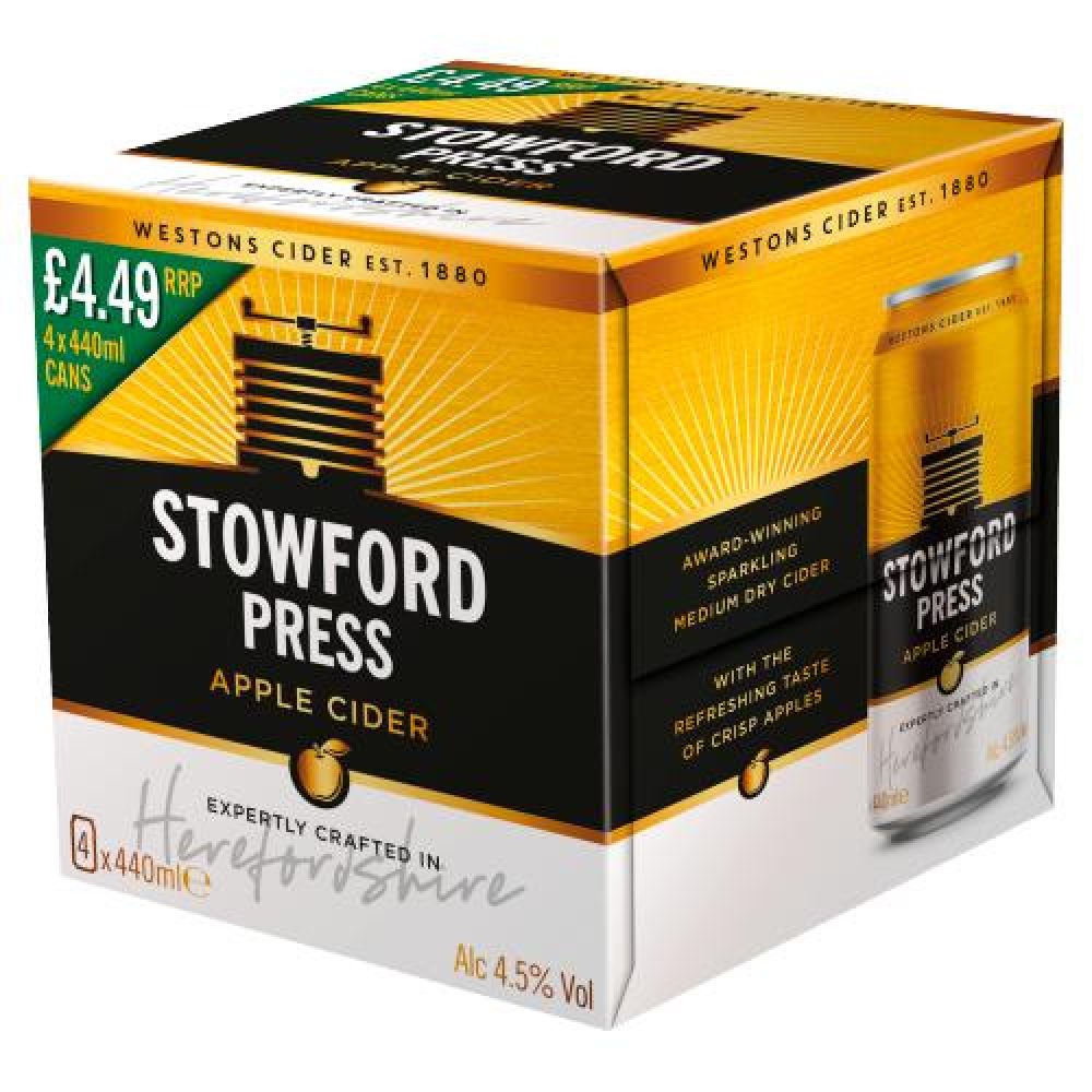 Stowford Press Apple Cider PMP 4 x 440ml