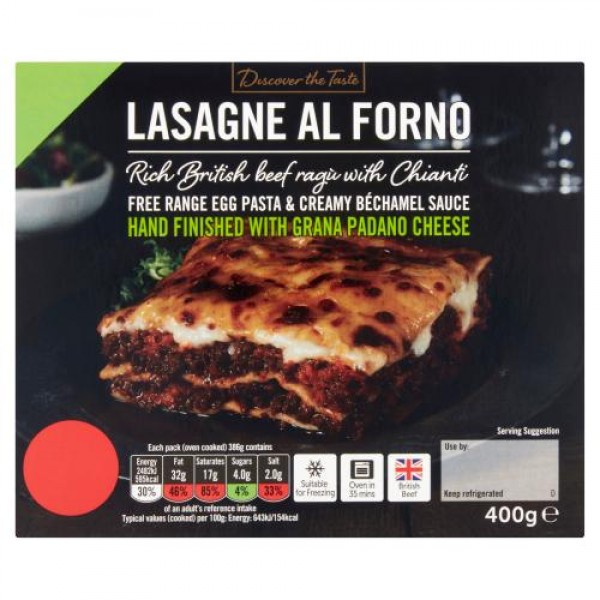 Discover the Taste Lasagne al Forno 400g