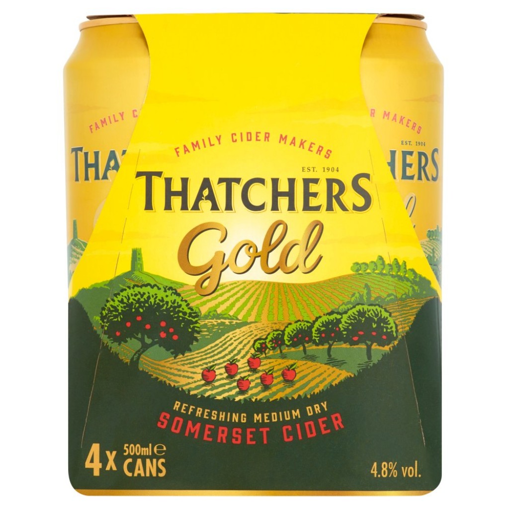 Thatchers Gold Cider 4 x 500ml Deliver Blantyre