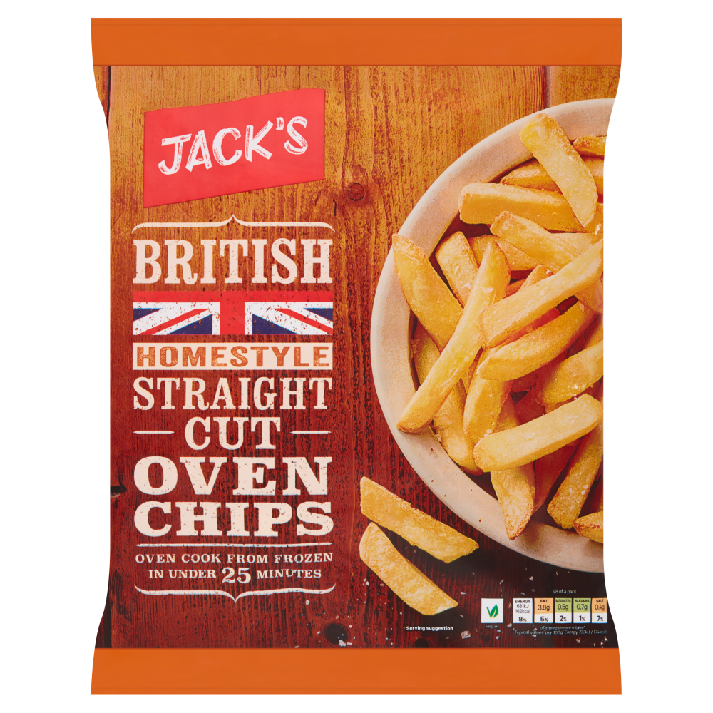 Jack’s Homestyle Straight Cut Oven Chips 1kg Deliver Blantyre