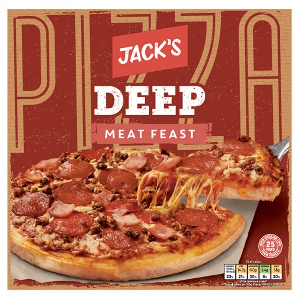 Jack’s Deep Meat Feast Pizza 386g Deliver Blantyre