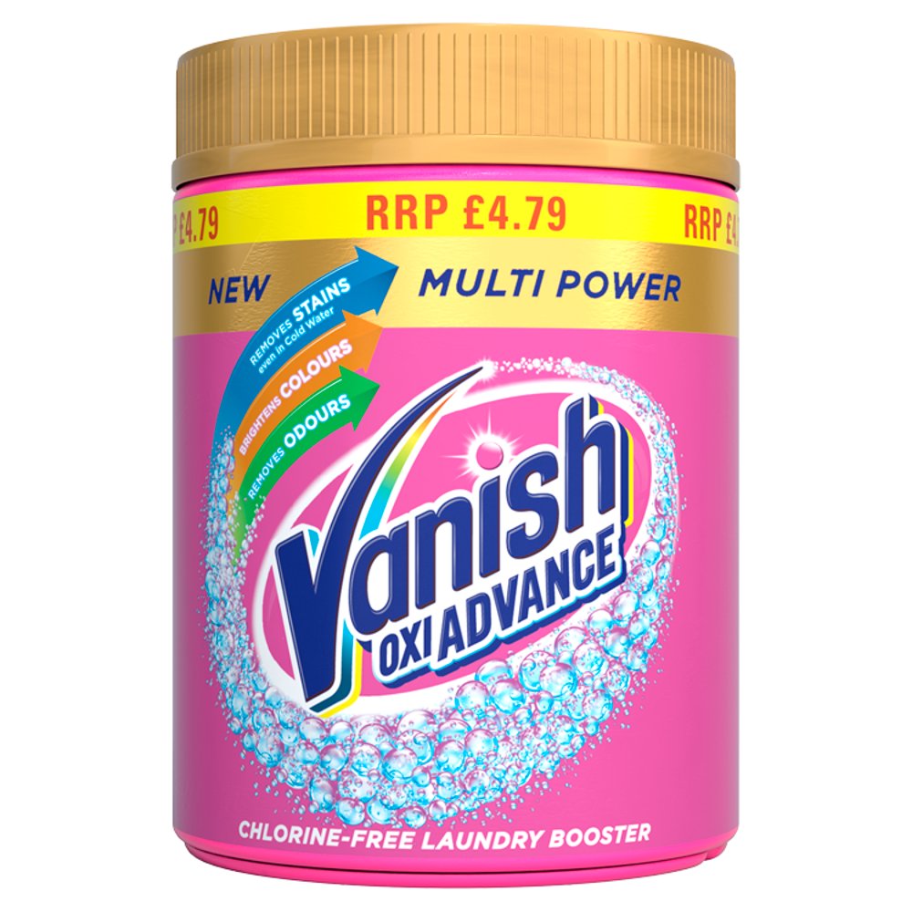 Vanish Oxi Advance Multi Power Chlorine-Free Laundry Booster Powder 470g