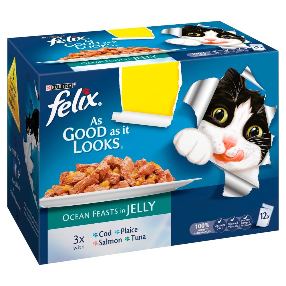 Felix Ocean Feasts Cat Food 12 x 100g
