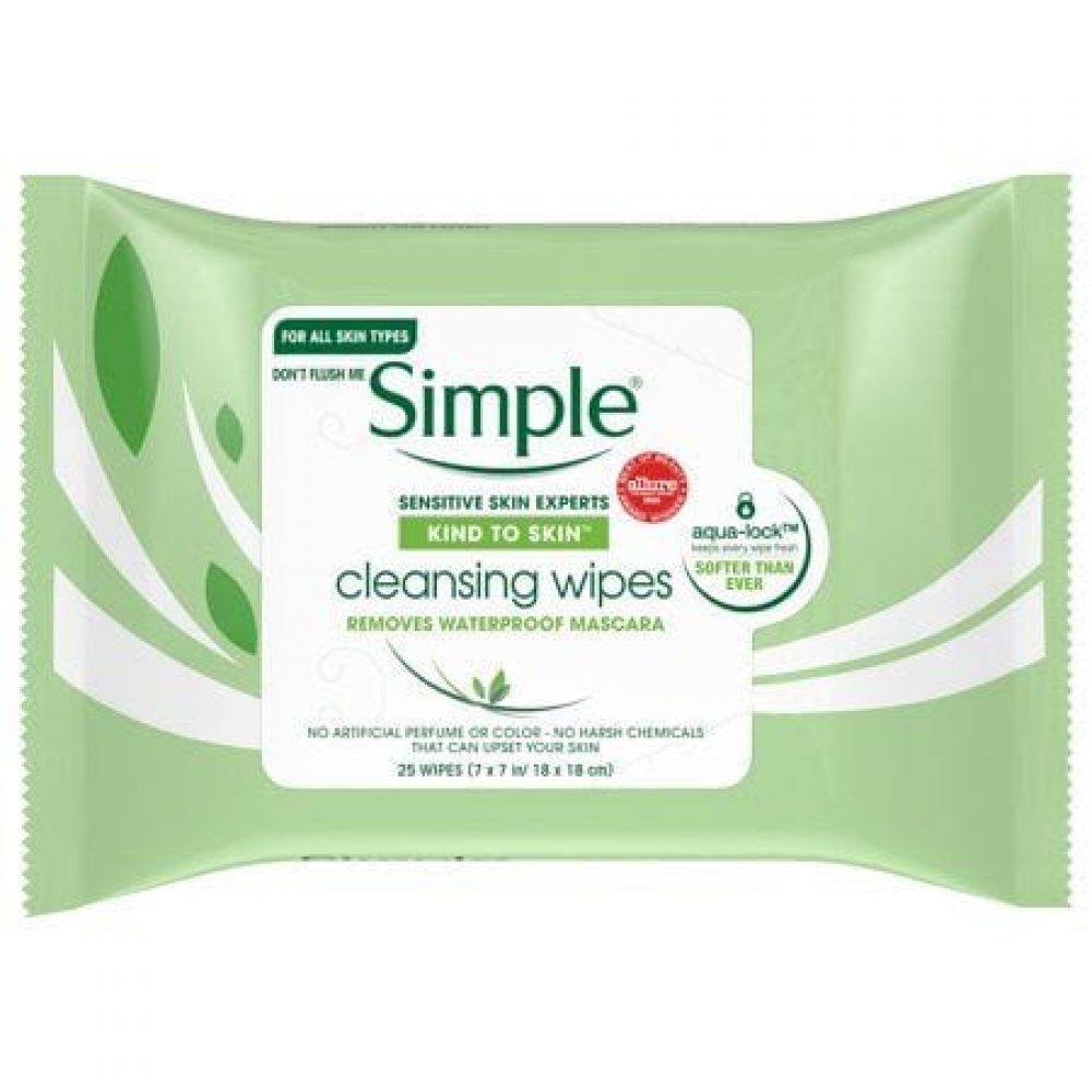 Simple Face Cleansing Wipes 25s