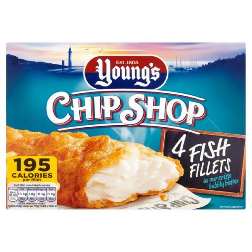 Youngs Chip Shop 4 Fish Fillets