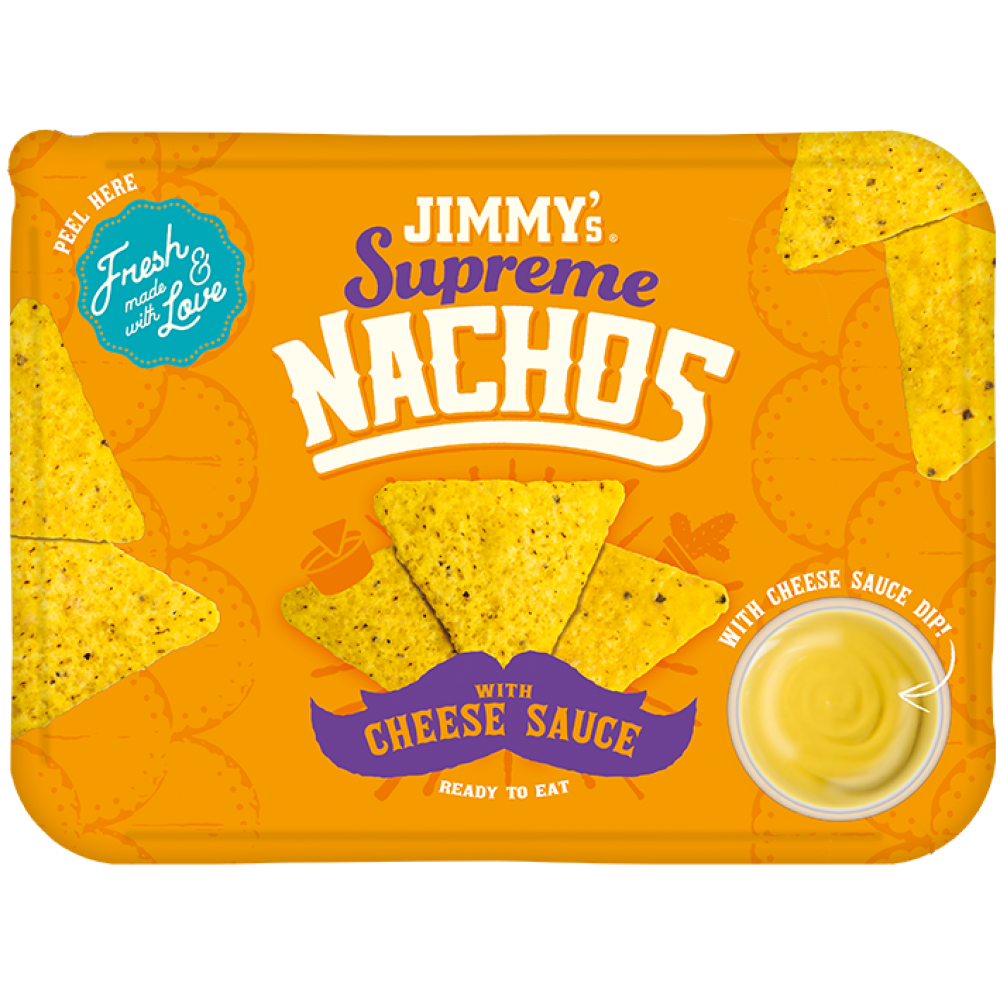 Jimmy’s Supreme Nachos with Cheese Sauce