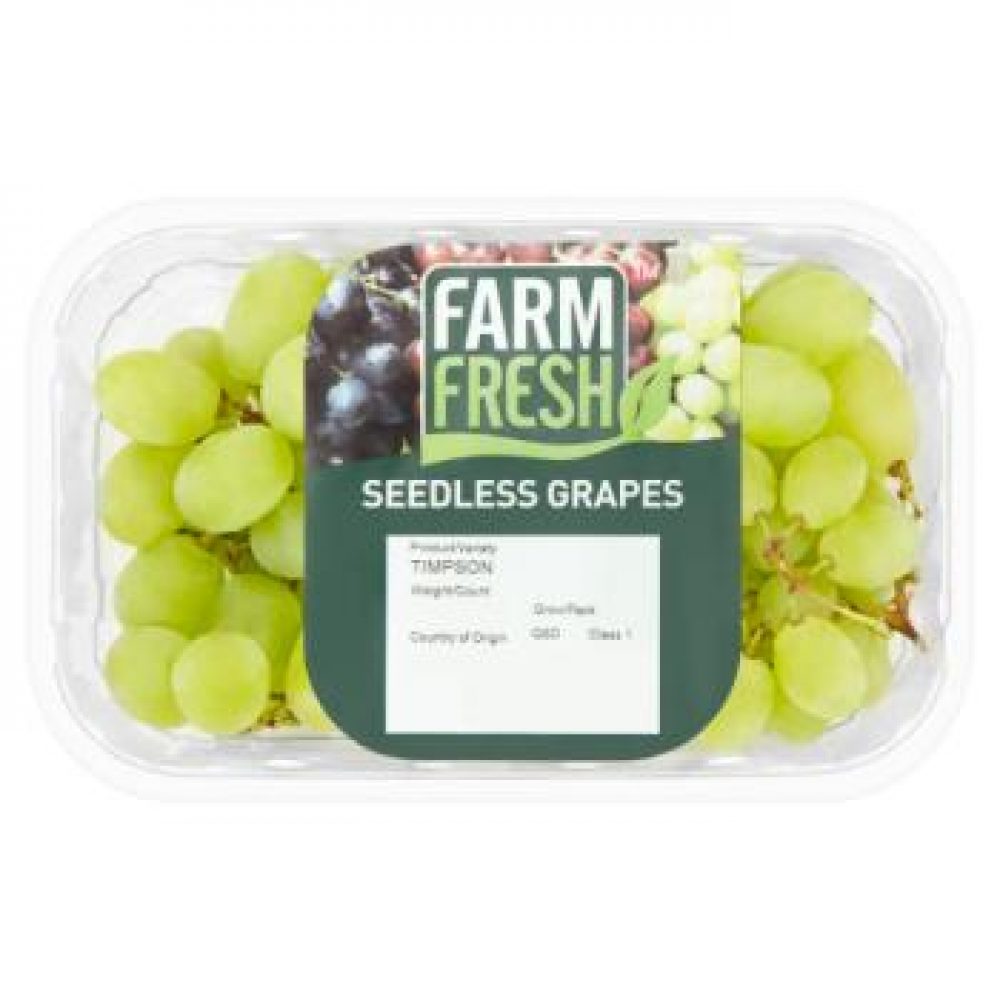 Farm Fresh Green Seedless Grapes 500g