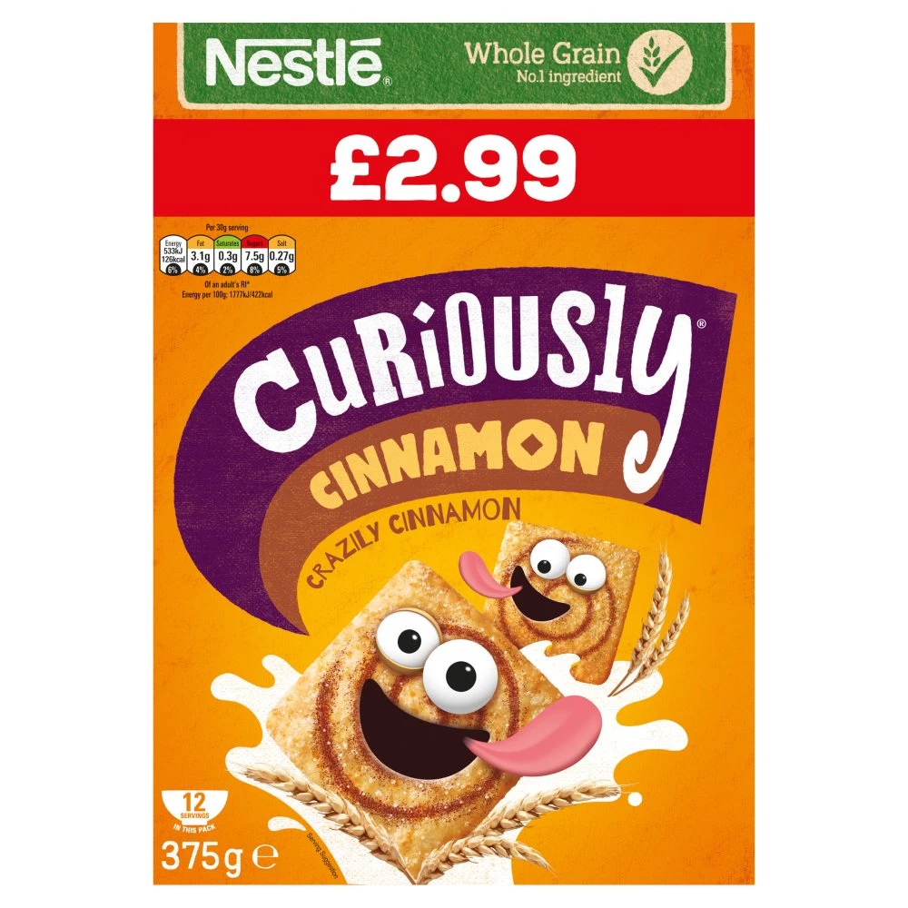 Nestlé Curiously Cinnamon Crazily Cinnamon Cereal 375g