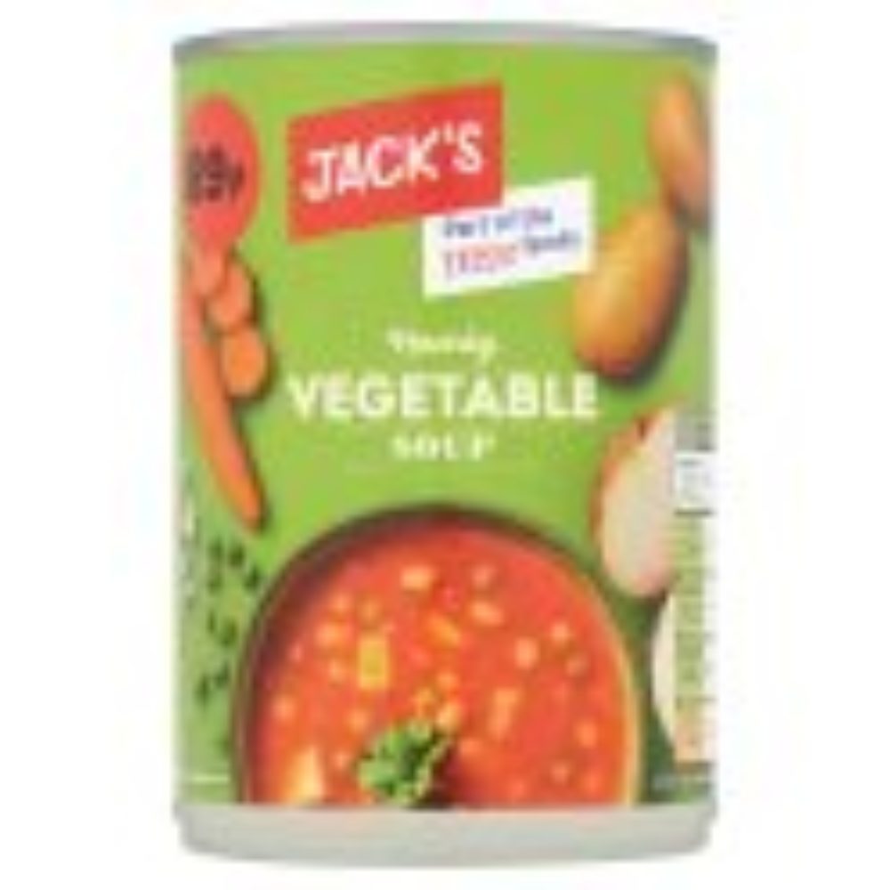 Jack’s Hearty Vegetable Soup tin 400g