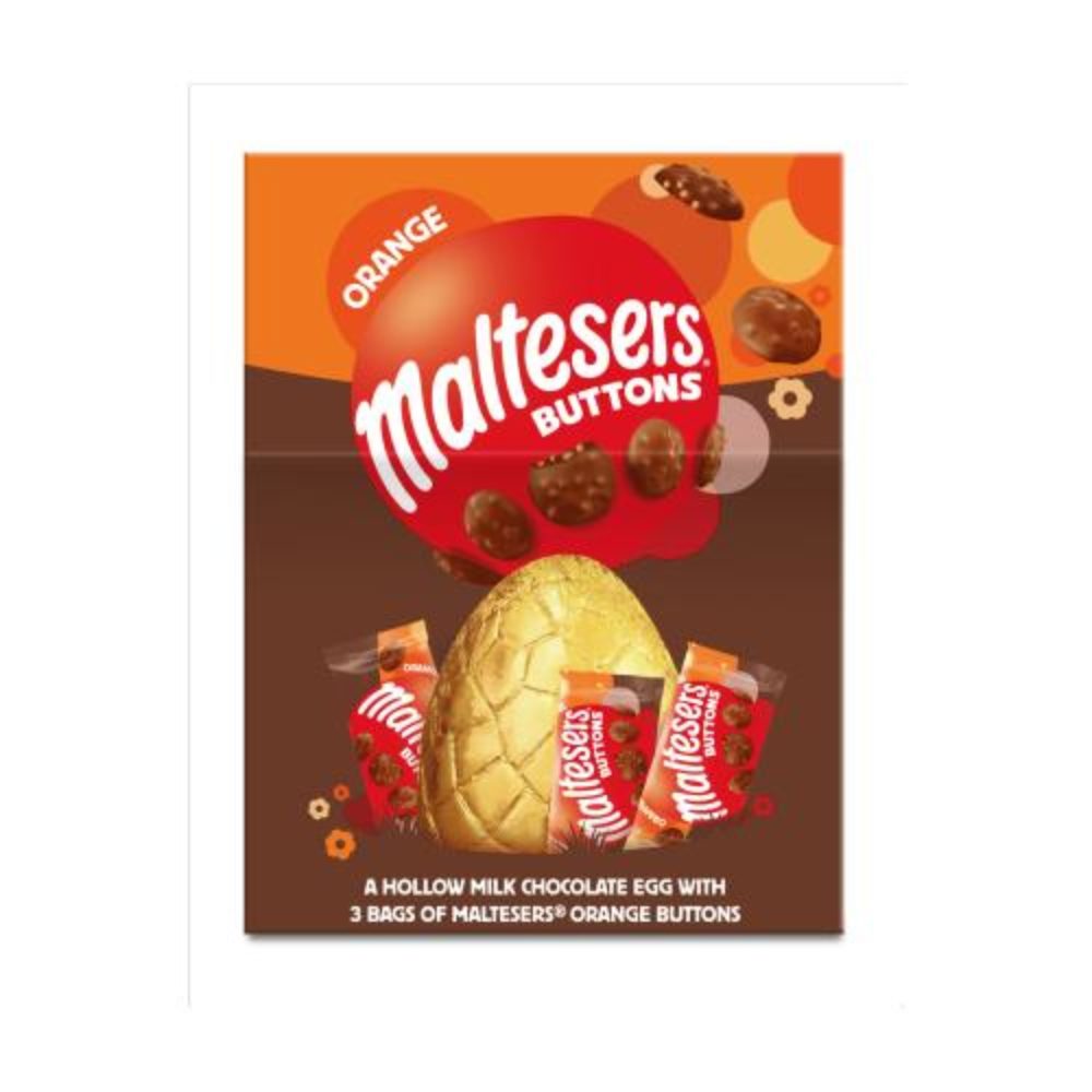 Maltesers Orange Chocolate Buttons Large Easter Egg 274g