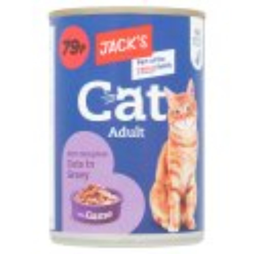 Jack’s Cat Adult 100% Complete Cuts in Gravy with Game 415g